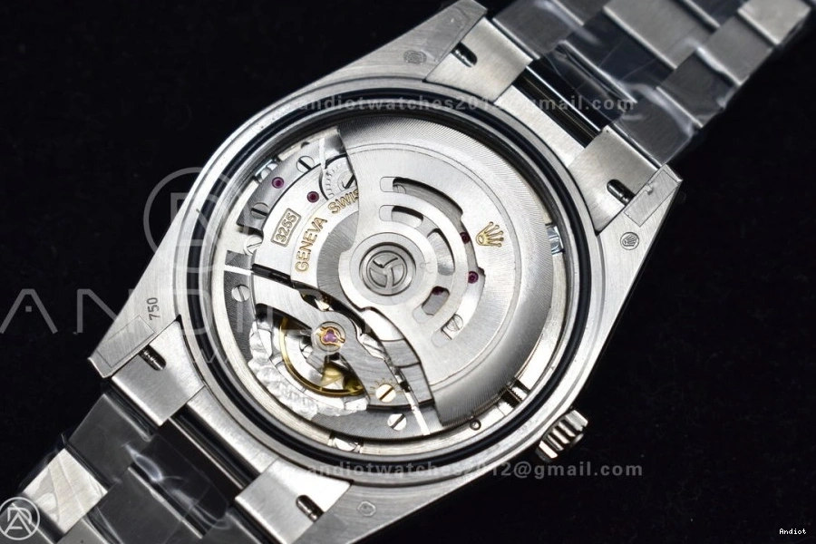 904L 40 Iced Roman Markers On Dial President Steel SS DayDate GMF Bracelet Blue A3255 V2 0123